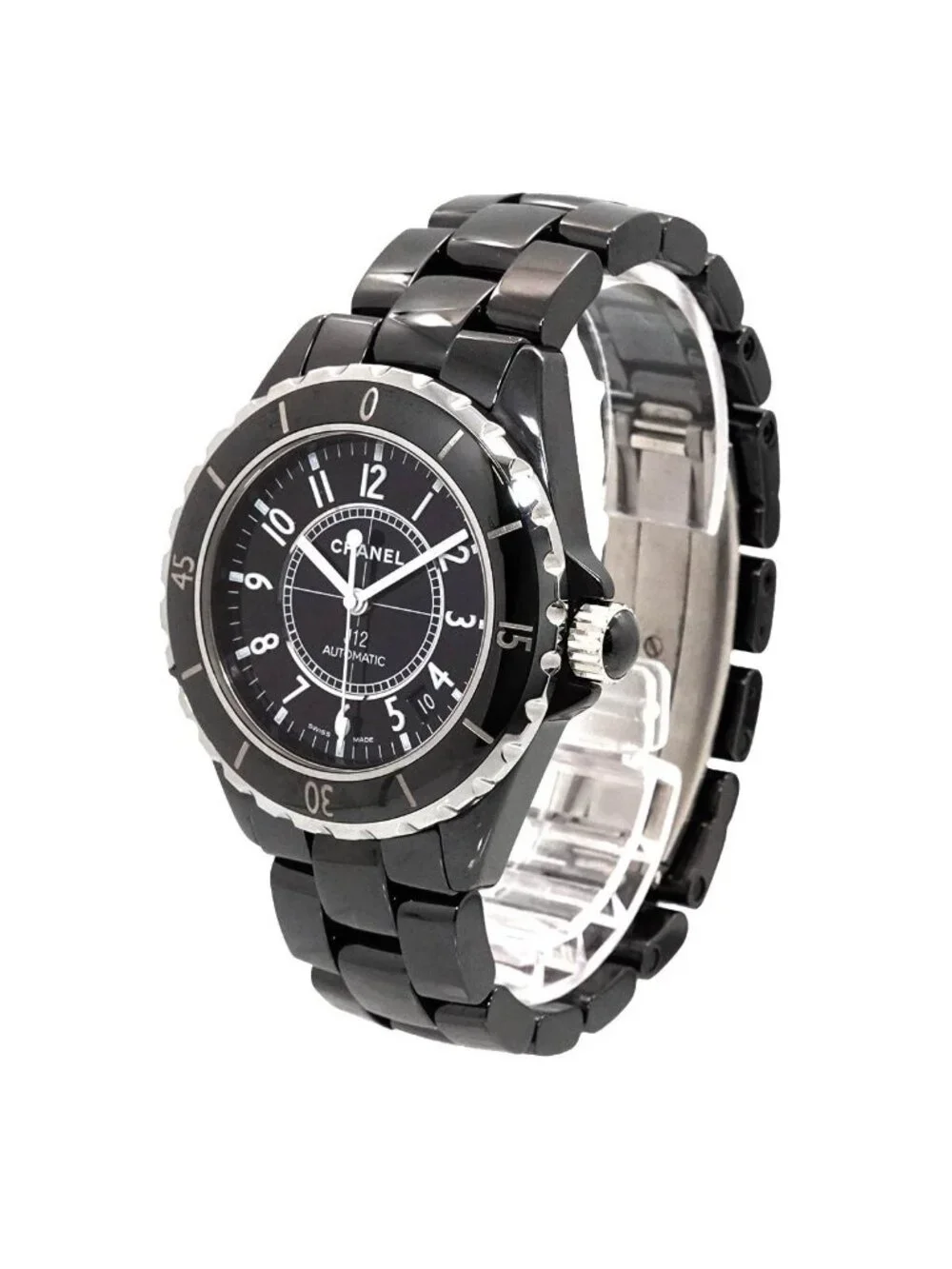 Chanel 38 Watch Black Ceramic Date Automatic Winding 6 19 Mountain Road